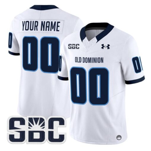 Custom Old Dominion Monarchs Jersey Name, Number 2025 Vapor Stitched White