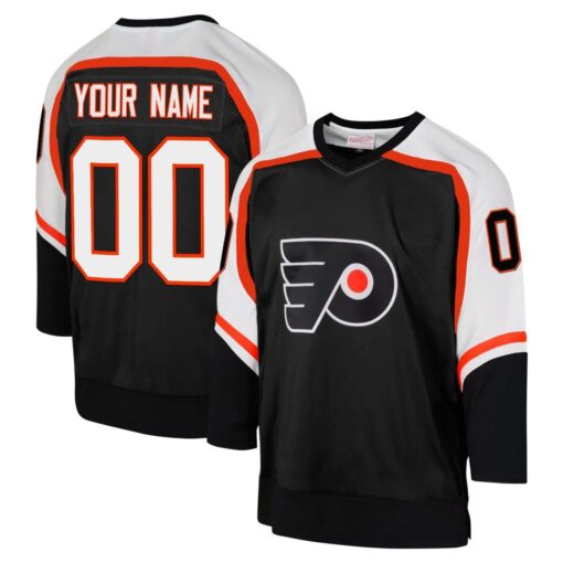 Custom Philadelphia Flyers Jersey Name and Number All Stitched Black