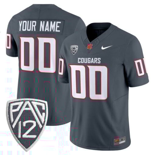 Custom Washington State Cougars Jersey Name, Number 2025 V2 Limited Stitched