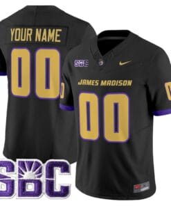 Alternative view of Custom James Madison Dukes Jersey Name, Number 2025 Vapor Limited Stitched