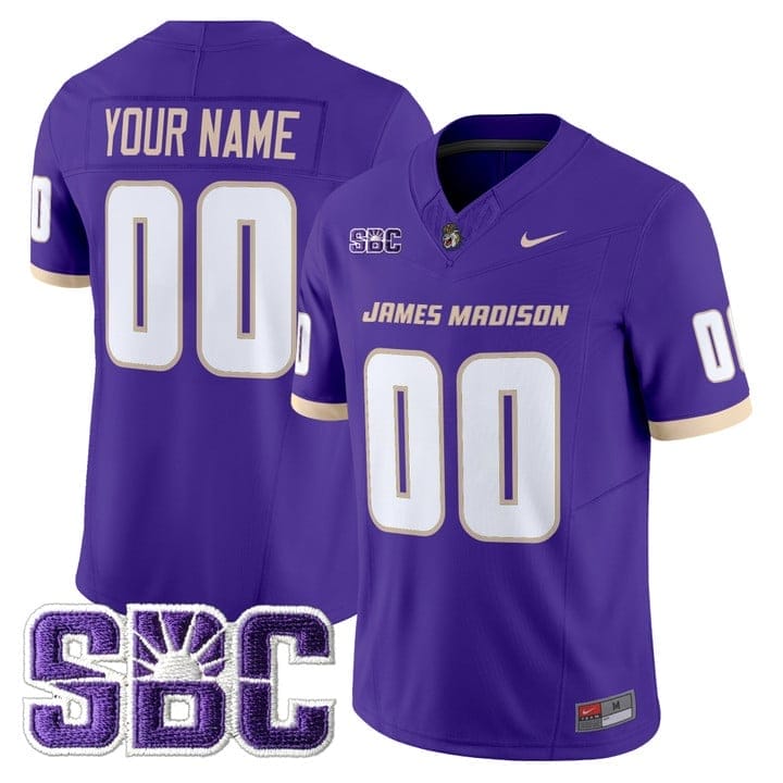 Custom James Madison Dukes Jersey Name, Number 2025 Vapor Limited Stitched - Image 4