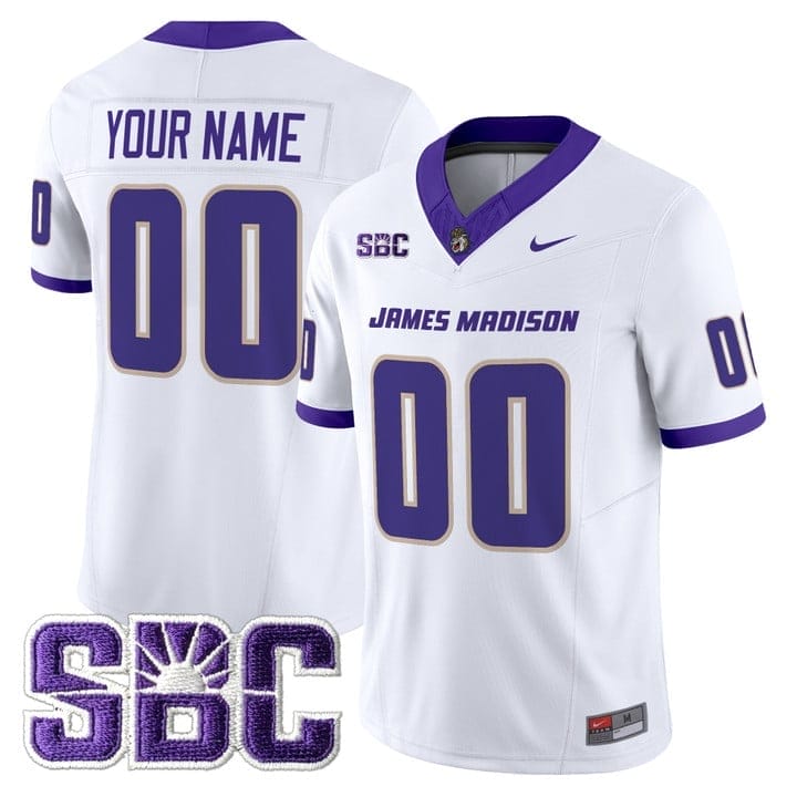 Custom James Madison Dukes Jersey Name, Number 2025 Vapor Limited Stitched - Image 5