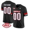 Custom Louisville Cardinals Jersey Name Number 2025 Vapor Stitched Black
