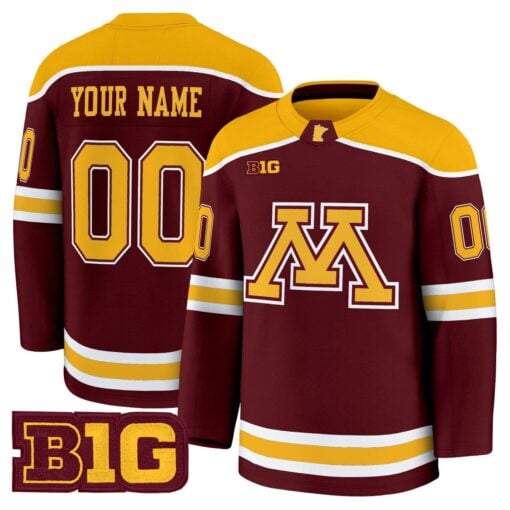 Custom Minnesota Golden Gophers Jersey Name, Number 2025-26 Premium Stitched - Image 2