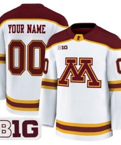 Custom Minnesota Golden Gophers Jersey Name Number 2025 26 Stitched White