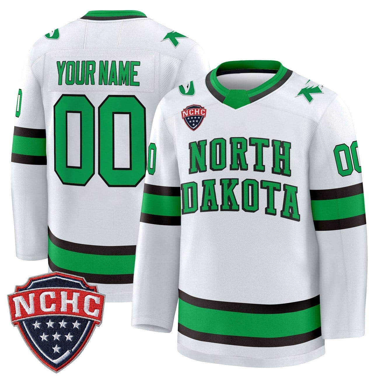 Custom North Dakota Fighting Hawks Jersey 2025-26 Premium Stitched - Image 4