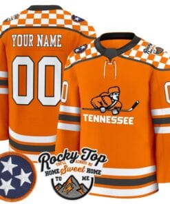 Custom Tennessee Volunteers Jersey Name Number 2025 26 Premium Stitched Orange