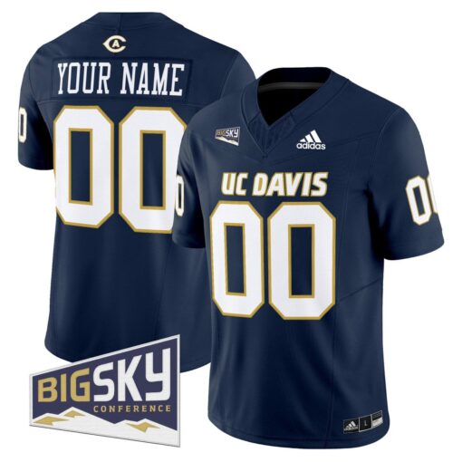 Custom UC Davis Aggies Jersey 2025 Lake Tahoe Patch Stitched - Image 5