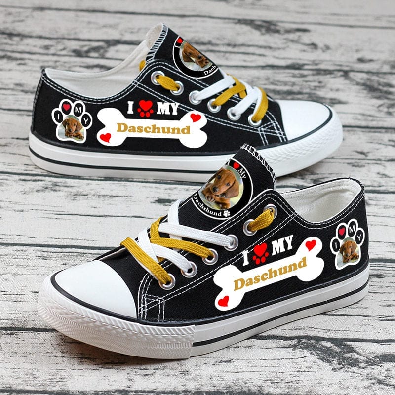 Dachshund Canvas Sneakers Shoes For Men Women Fans - Image 4