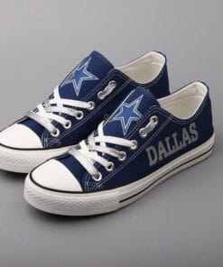 Dallas Cowboys Low Top Canvas Sport Sneakers Shoes For Men Women Fans