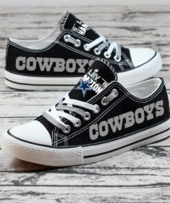 Dallas Cowboys Limited Print NFL Students Low Top Canvas Shoes Sport Sneakers