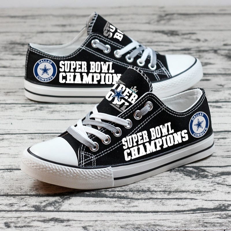 Dallas Cowboys Low Top Canvas Sport Sneakers Shoes For Men Women Fans - Image 8