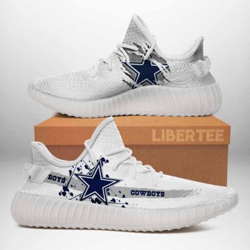 Dallas Cowboys NFL 350v Yeezy Sneakers For Men Women Fans