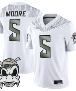 Alternative view of Dante Moore Jersey #5 Oregon Ducks 2025 Mummy Duck Vapor Limited Stitched