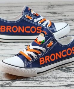 Denver Broncos Low Top Canvas Sport Sneakers Shoes For Men Women Fans