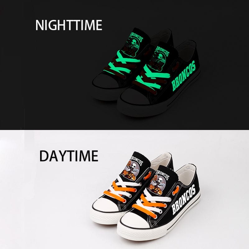 Denver Broncos Low Top Canvas Sport Sneakers Shoes For Men Women Fans - Image 2