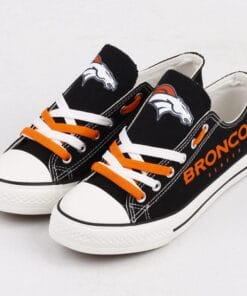 Denver Broncos Limited Print NFL Students Low Top Canvas Shoes Sport Sneakers ee1b518c c700 4543 b48b 67467cb03e0c