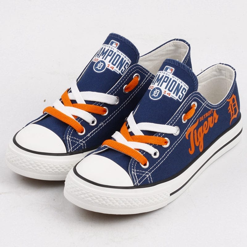 Detroit Tigers Limited Print Low Top Canvas Shoes Sport Sneakers For Men Women Fans