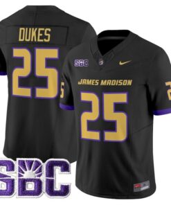 Alternative view of Dukes Jersey #25 James Madison Dukes 2025 Vapor Limited Stitched