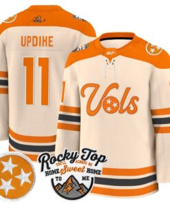 Dylan Updike Jersey 11 Tennessee Volunteers 2025 26 Premium Stitched Cream