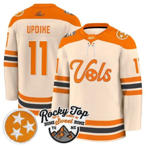 Dylan Updike Jersey #11 Tennessee Volunteers 2025-26 Hockey Premium Stitched - Image 4