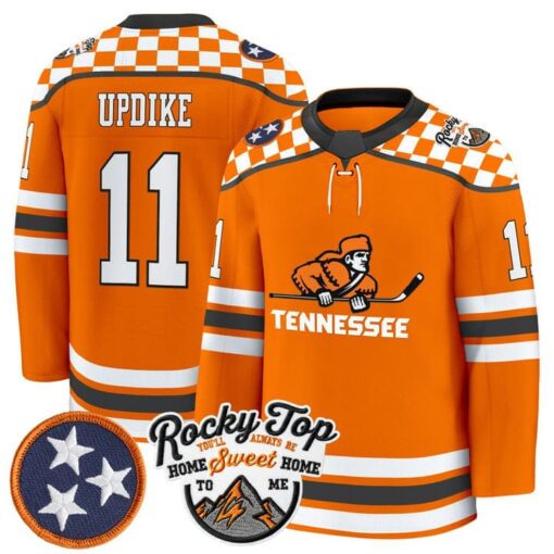 Dylan Updike Jersey #11 Tennessee Volunteers 2025-26 Hockey Premium Stitched - Image 3