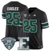 Eagles Jersey 25 Eastern Michigan Eagles 2025 Vapor Limited Stitched Black