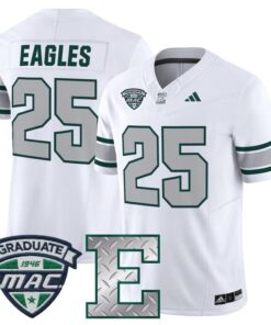 Alternative view of Eagles Jersey #25 Eastern Michigan Eagles 2025 Vapor Limited Stitched