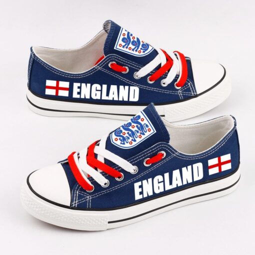 England Low Top Canvas Sport Sneakers Shoes For Men Women Fans - Image 2