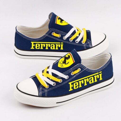 Ferrari Canvas Sneakers Shoes For Men Women Fans
