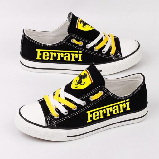 Ferrari Canvas Sneakers Shoes For Men Women Fans - Image 2