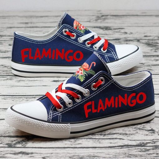 Flamingo Canvas Sneakers Shoes For Men Women Fans - Image 2