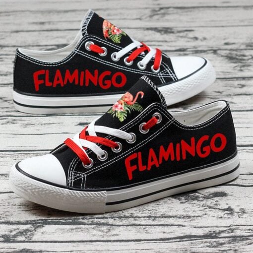 Flamingo Canvas Sneakers Shoes For Men Women Fans - Image 3