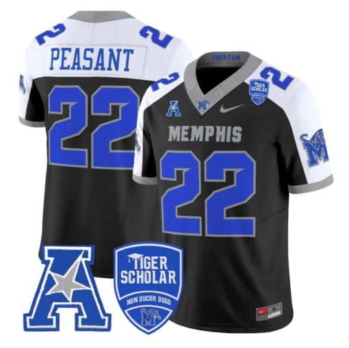 Frank Peasant Jersey #22 Memphis Tigers 2025 Vapor Limited Stitched Black Alter