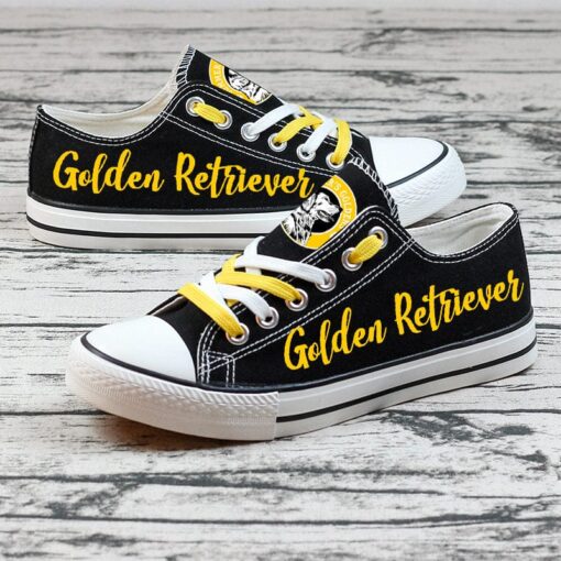 GOLDEN RETRIEVER Canvas Sneakers Shoes For Men Women Fans - Image 3