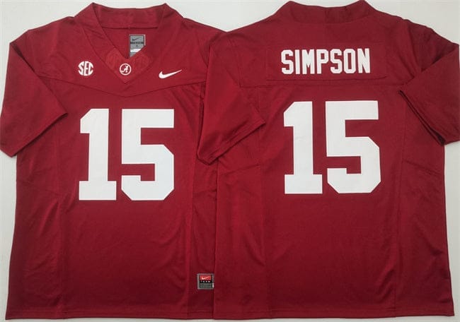 Georgia Bulldogs #15 Ty Simpson Jersey F.U.S.E. Football Stitched - Image 2