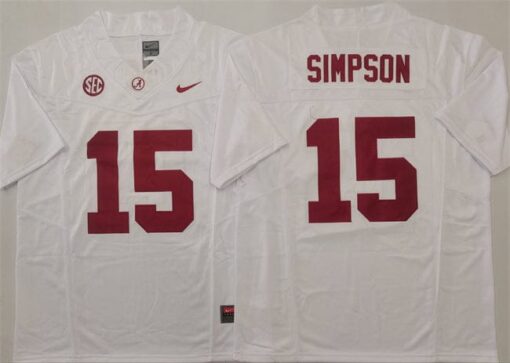 Georgia Bulldogs #15 Ty Simpson Jersey F.U.S.E. Football Stitched - Image 3
