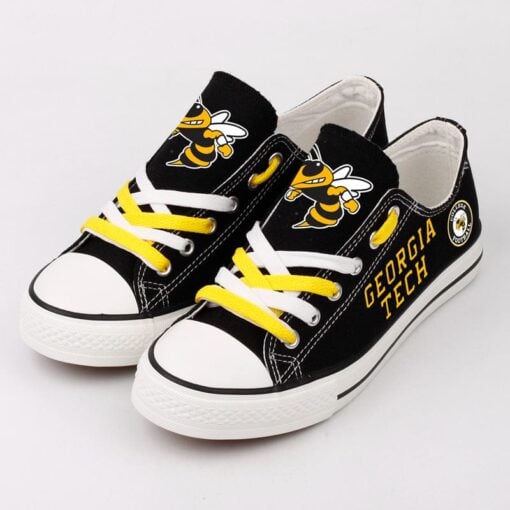 Georgia Tech Yellow Jackets Sport Sneakers Shoes For Men Women Fans - Image 4