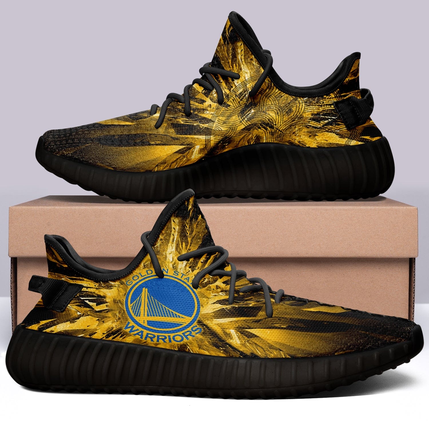 Golden State Warriors NBA 350v Yeezy Sneakers For Men Women Fans