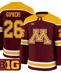 Alternative view of Gophers Jersey #26 Minnesota Golden Gophers 2025-26 Premium Stitched