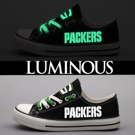 Green Bay Packers Low Top Canvas Sport Sneakers Shoes For Men Women Fans - Image 3