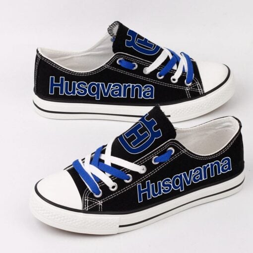 HUSQVARNA Canvas Sneakers Shoes For Men Women Fans