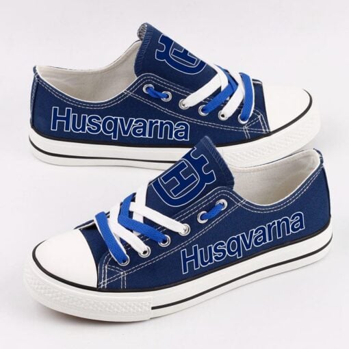 HUSQVARNA Canvas Sneakers Shoes For Men Women Fans - Image 2
