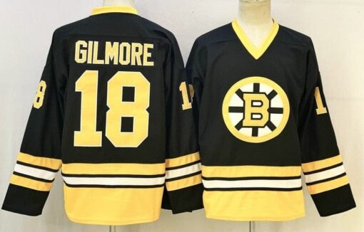 Happy Gilmore Jersey #18 Boston Bruins Premium Stitched Black