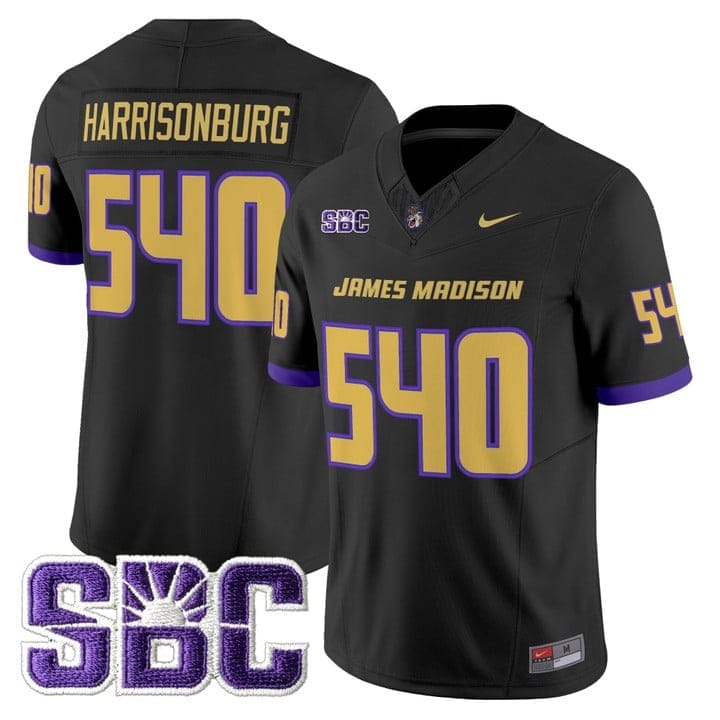 Harrisonburg Jersey #540 James Madison Dukes 2025 Vapor Limited Stitched - Image 2