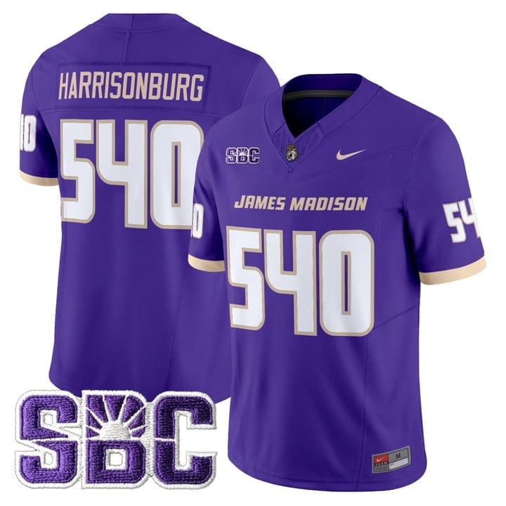 Harrisonburg Jersey #540 James Madison Dukes 2025 Vapor Limited Stitched - Image 4