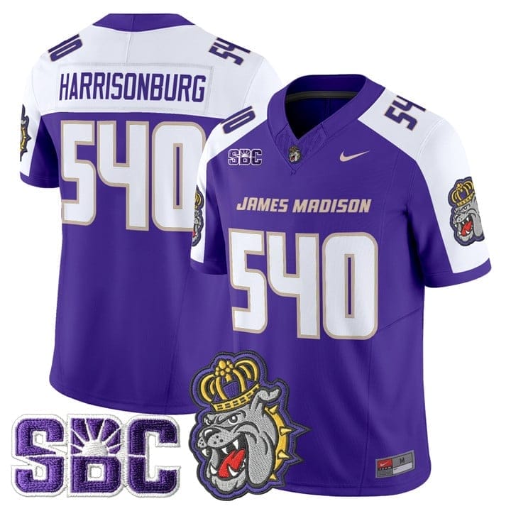 Harrisonburg Jersey #540 James Madison Dukes 2025 Vapor Limited Stitched - Image 3