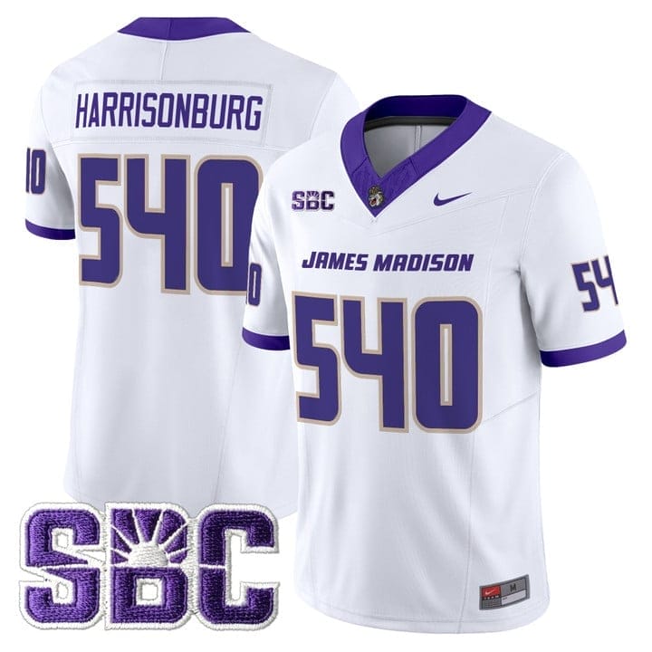Harrisonburg Jersey #540 James Madison Dukes 2025 Vapor Limited Stitched - Image 5