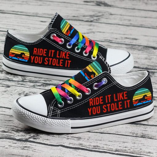 Horse Canvas Sneakers Shoes For Men Women Fans - Image 3
