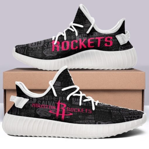 Houston Rockets NBA 350v Yeezy Sneakers For Men Women Fans - Image 4